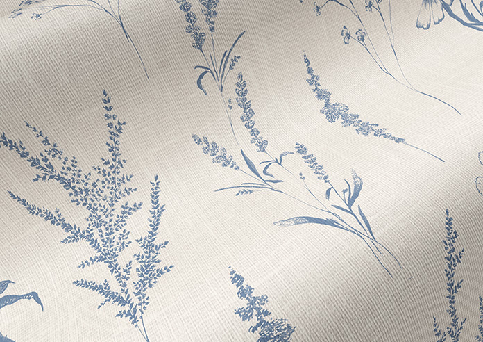 Botanical Sketchbook, Ink Blue - Twist&Fit Roller Blind - Image 4